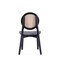 Manhattan Comfort Versailles Round Dining Chair in Black and Natural Cane, Set of 2 DCCA11-BK - alternate 9